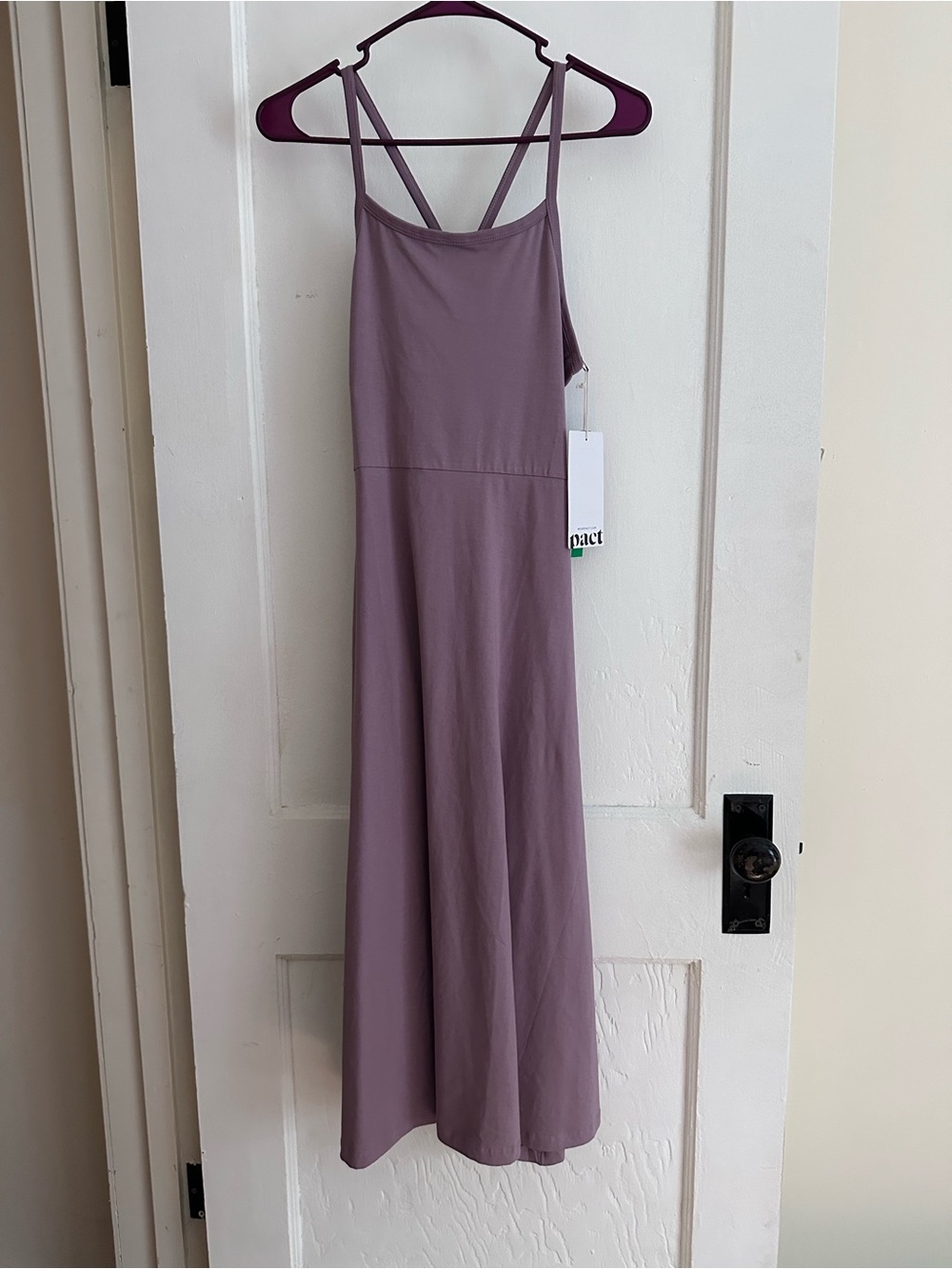 NWT Pact lavender Maxi Dress